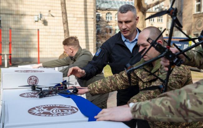 Столиця з початку року передала лише одній 4 бригаді НГУ майже тисячу дронів, - Кличко