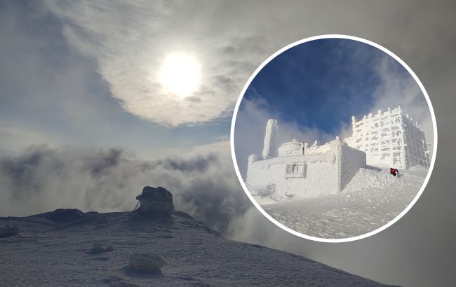 Невероятные фото заснеженных Карпат после 5 дней шторма: дух захватывает!