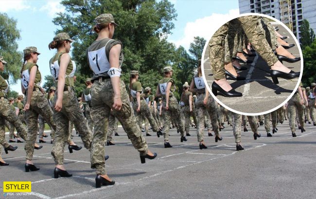 Минобороны решило изменить парадные ботинки курсанток после скандала с каблуками (видео)