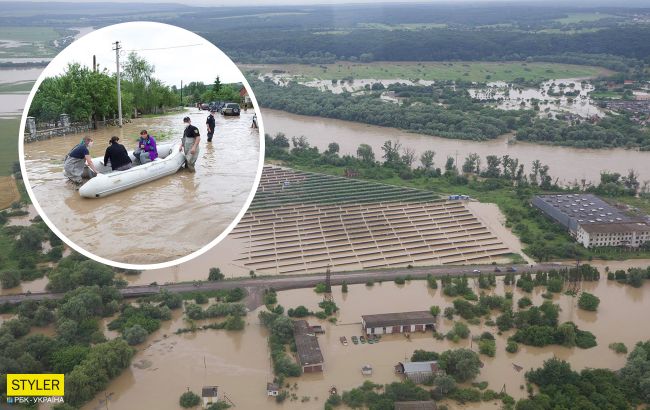 Запад Украины сильно затопило: в сети показали масштабы стихийного бедствия