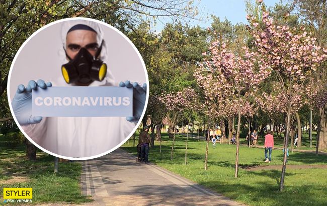 Ни одной пустой лавочки: появилось фото и видео, как в Киеве карантин соблюдают