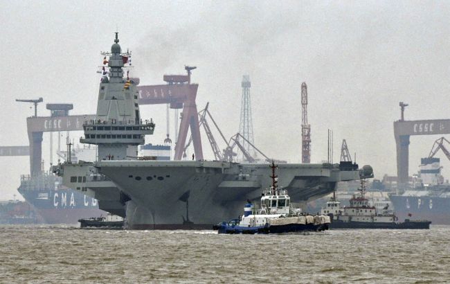 Японія вперше виявила найбільший і найсучасніший авіаносець Китаю