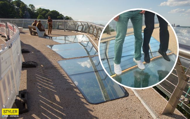 Киевляне устроили краш-тест на "мосту Кличко" и рассорили&nbsp;сеть (видео)