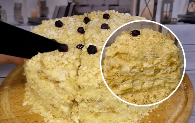 Наполеон без збивання і випічки: дуже простий рецепт смакоти