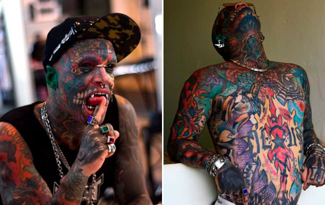 Смотрите, как выглядит дедушка, который превратил себя в "инопланетного дьявола"