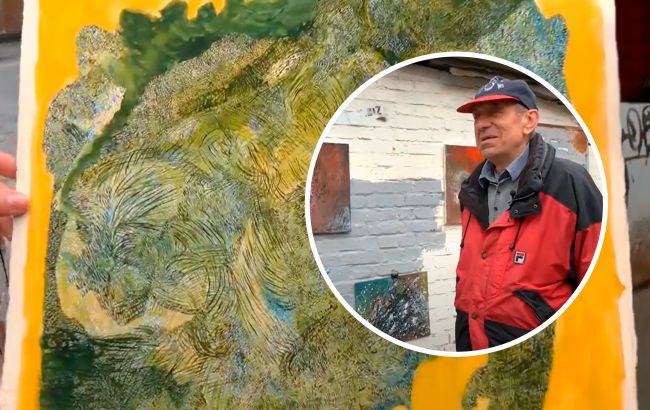 У Києві двірник зробив картинну галерею у дворі багатоповерхівки (відео)