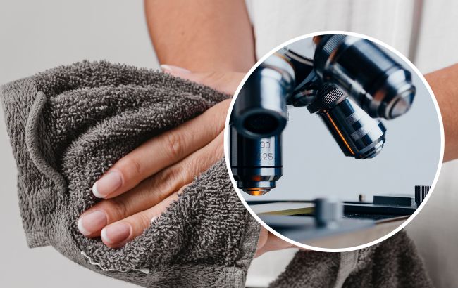 Ось скільки мікробів живуть на "чистих" рушниках: експерт показав відео з-під мікроскопа