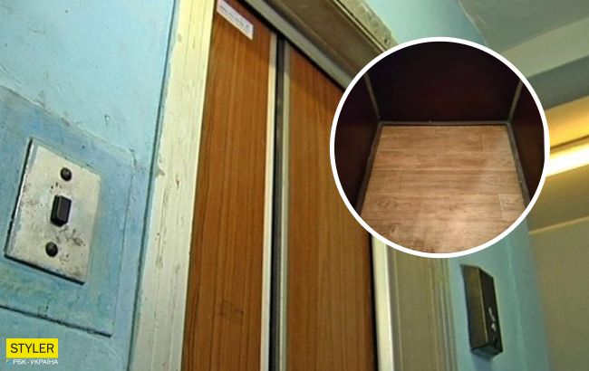 В Киеве мужчина заменил линолеум в лифте, а коммунальщики приписали это себе (фото)
