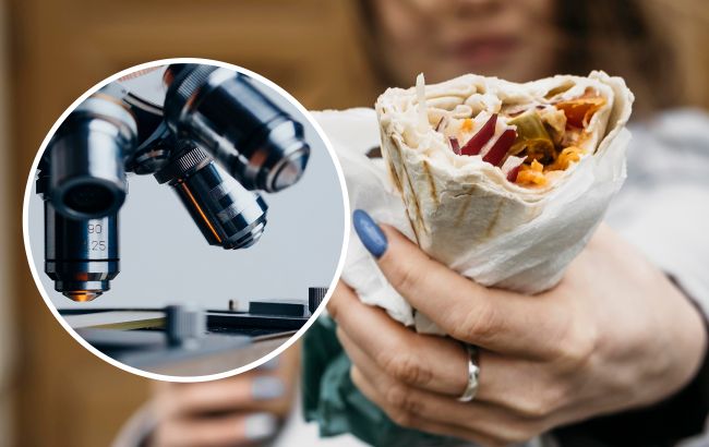 Эксперт проверил вокзальную шаурму на микробы. Смотрите, что он нашел под микроскопом