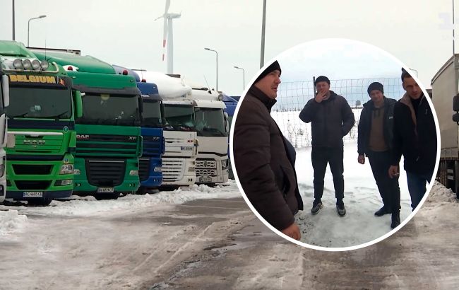 Тижнями живуть на парковці або у полі. Що відбувається з далекобійниками на польско-українському кордоні