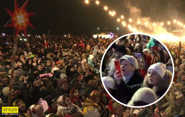 На Прикарпатье люди массово заколядовали. Смотрите на видео, какой рекорд они установили