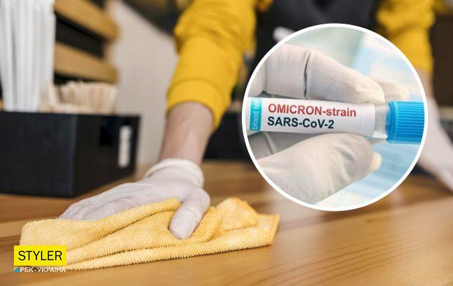 Вчені з'ясували, скільки часу "Омікрон" може триматися на різних поверхнях