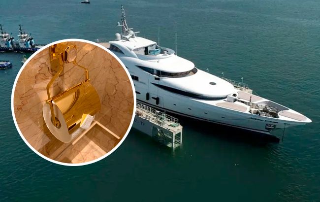 Басейни, вертолітні майданчики і позолота у туалеті: дивіться, як виглядають яхти Путіна
