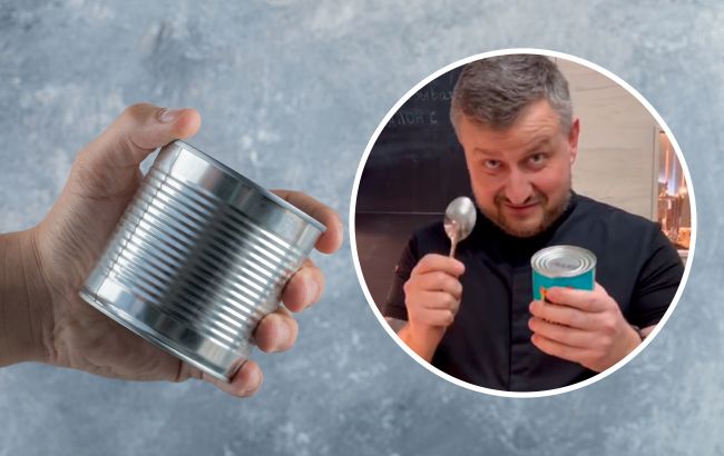 Шеф-кухар показав, як відкрити консервну банку без відкривачки: відео лайфхаку