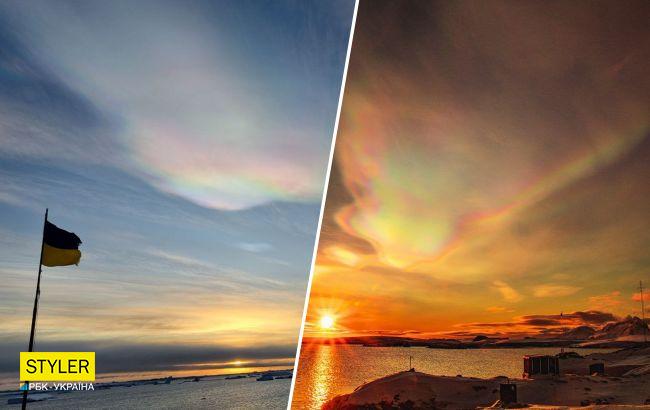 Украинские полярники показали невероятной красоты явление: эти фото завораживают