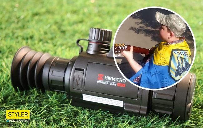 Хлопчик з Краматорська співає власні пісні, щоб зібрати на тепловізор для батька