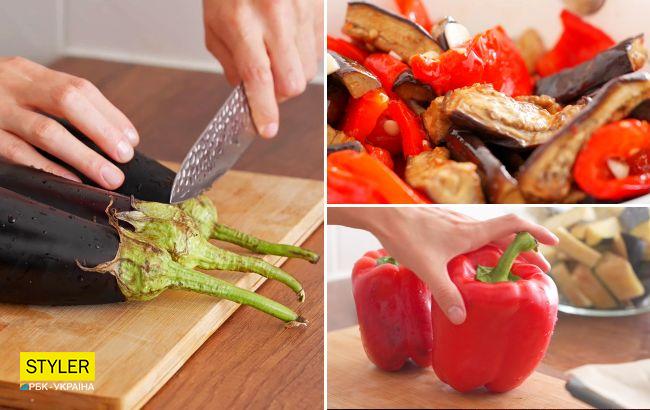 Візьміть три баклажани і два перці: смачнюща закуска в три кроки