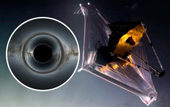 Телескоп Джеймс Вебб знайшов найстарішу чорну діру у Всесвіті