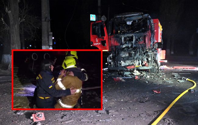 Молодой пожарный потерял отца-спасателя во время повторного удара по Харькову: видео до слез