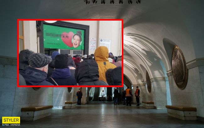 В метро Киева - новый коллапс: фото огромных очередей