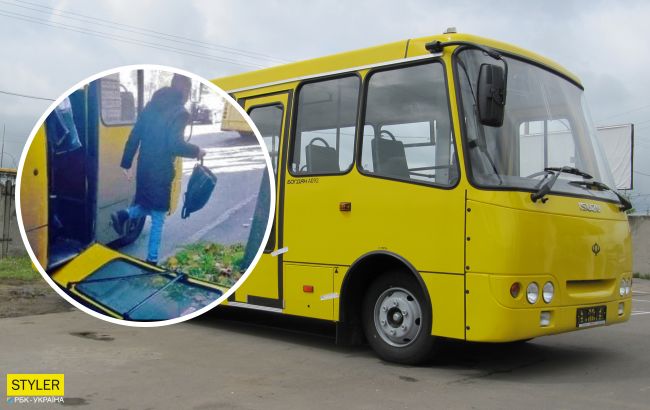 В Киеве у маршрутки во время движения отпали двери: на перевозчика составили шесть протоколов (фото)