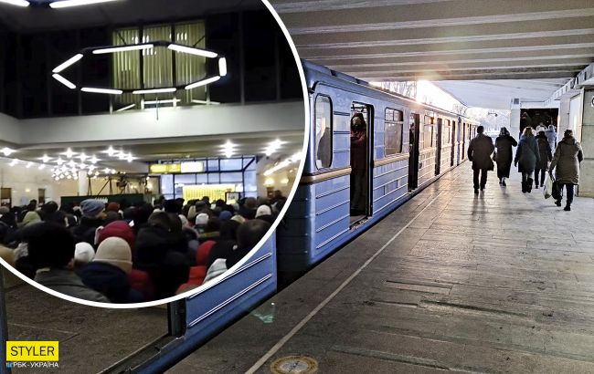 В киевском метро образовалась огромная толкучка из-за ремонта эскалаторов