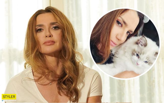 Больной кот Оксаны Марченко вылечился и начал ходить в церковь (видео)