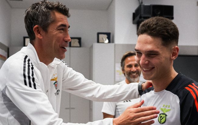 Тренер "Бенфіки" про Судакова: "Це гравець надзвичайної якості, який посилить команду"