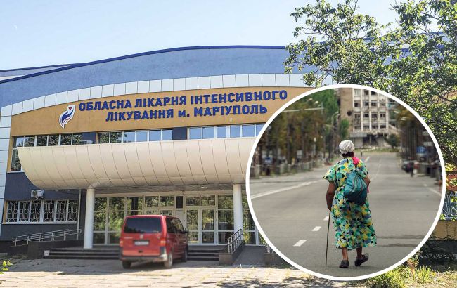 "Улучшение" жизни от оккупантов: в Мариуполе женщина всю ночь просидела на скамейке под отделением больницы