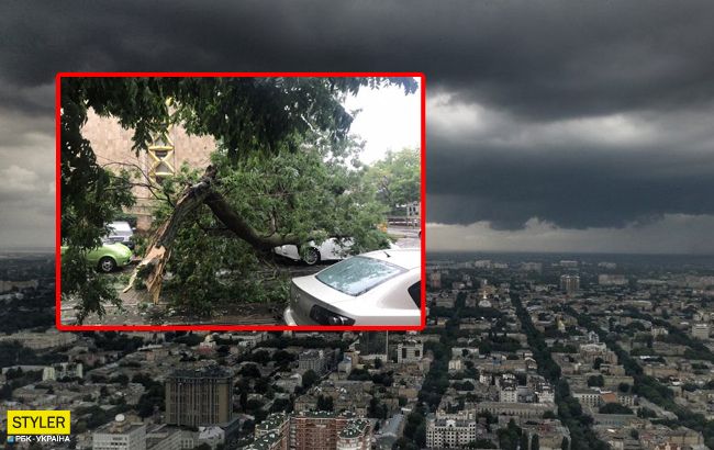 Мощный ураган с ливнем пронесся Одессой: впечатляющие фото и видео