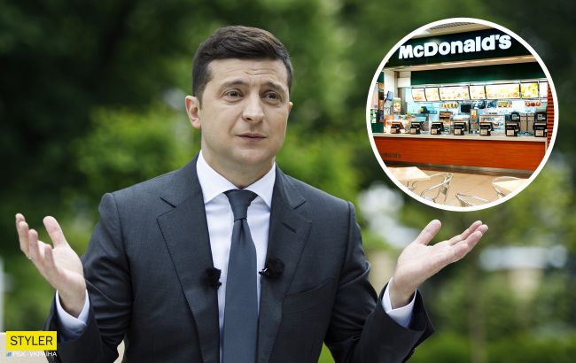 Без сыра - это гамбургер? Зеленский в маске заглянул в МакДональдс (видео)