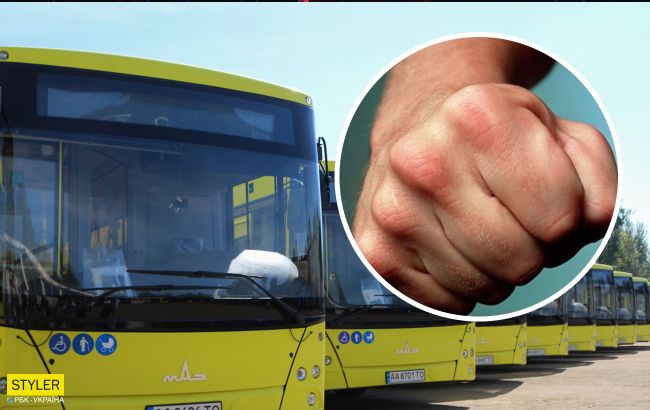 В одесской маршрутке устроили самосуд над мужчиной, который пнул женщину (видео)