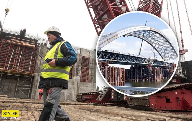 30-летний долгострой: в Киеве заметили работы на Подольском мосту (видео)