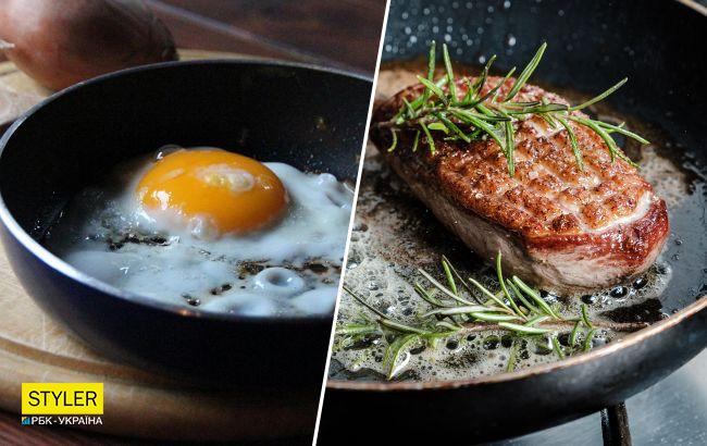 Стало известно, на каком масле полезнее всего жарить мясо, а на каком яйца