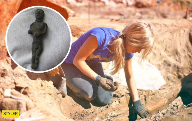 Возле Закарпатья нашли кельтскую фигурку с золотыми глазами: фото уникального артефакта