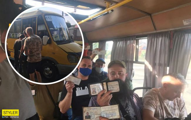 У Кропивницькому 20 ветеранів АТО провчили водія маршрутки (фото)