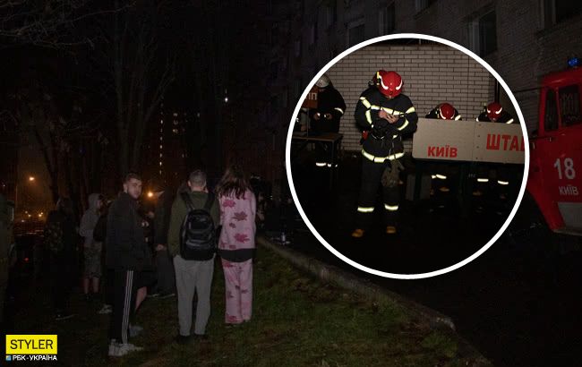 Пожар в общежитии НАУ в Киеве: студенты показали видео из горящего здания