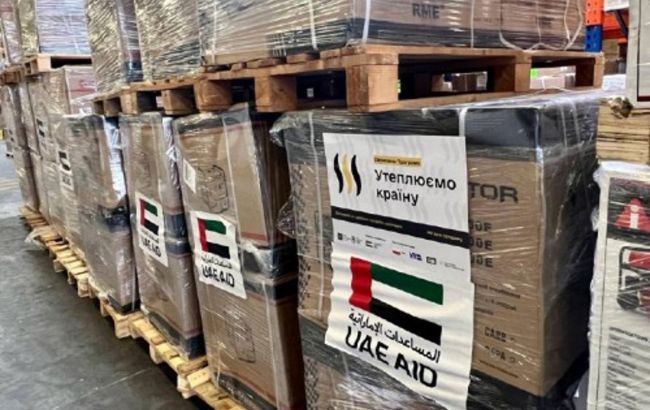 ОАЕ передали Україні майже 1,5 тисячі генераторів