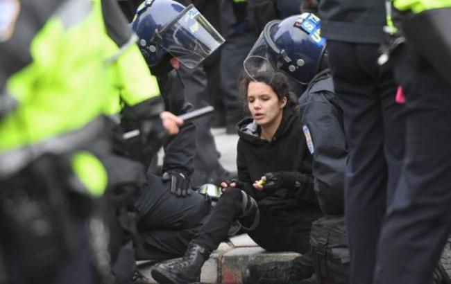 Протесты в Вашингтоне: полиция задержала 95 человек