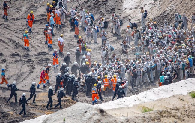 В Германии произошли столкновения на климатической акции