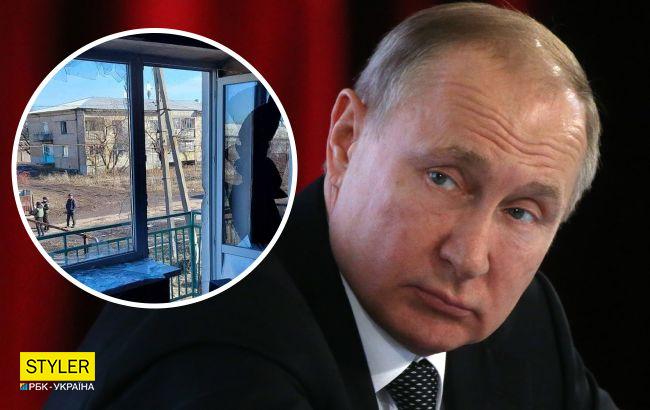 По Счастью бьют из артиллерии: местные жители шлют проклятия Путину (видео)