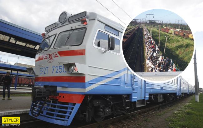 Под Одессой на вокзале показали гигантскую очередь: "дорога жизни" (фото)