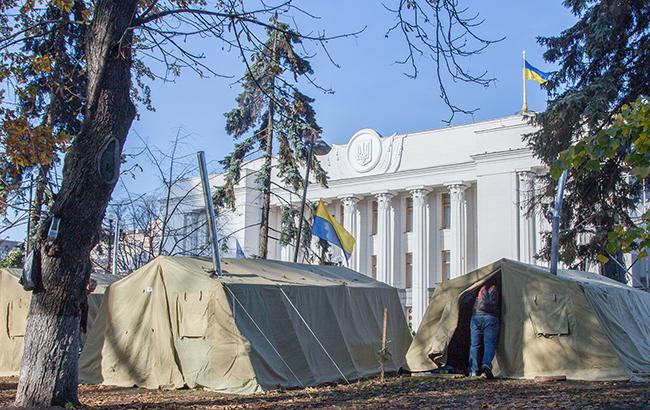 Мітинг під Радою: рішення про зняття посиленої охорони з акції не прийнято сьогодні
