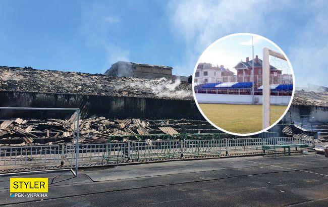 В Луганской области сгорел знаменитый стадион. Вместе с оккупантами (фото)