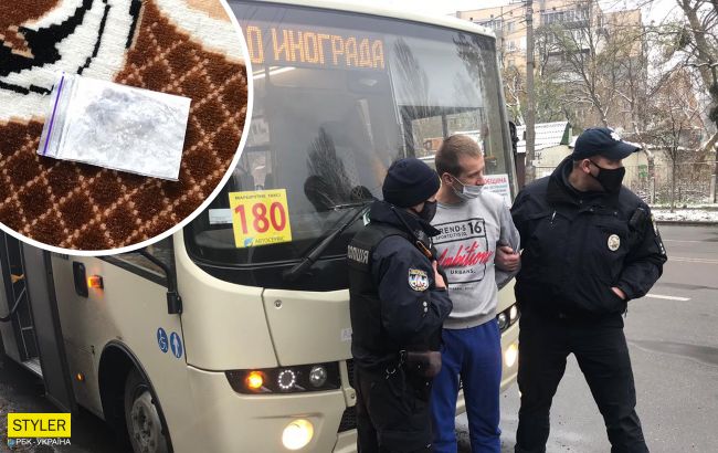 По Києву їздить "обдолбанний" маршрутник: маска йому не потрібна