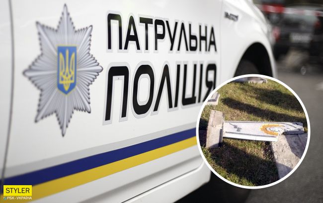 Под Полтавой дети разгромили кладбище (фото)