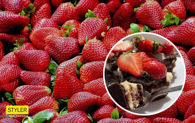 Нежный клубничный торт без выпечки из простых ингредиентов: готовится очень быстро