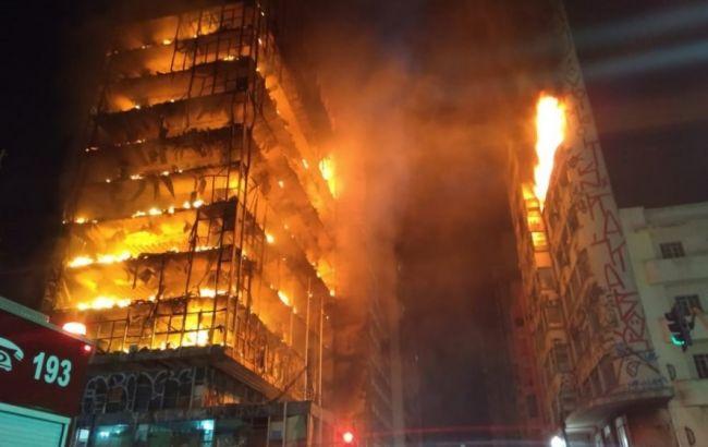 В Бразилии после разрушения небоскреба в Сан-Паулу пропали без вести 44 человека