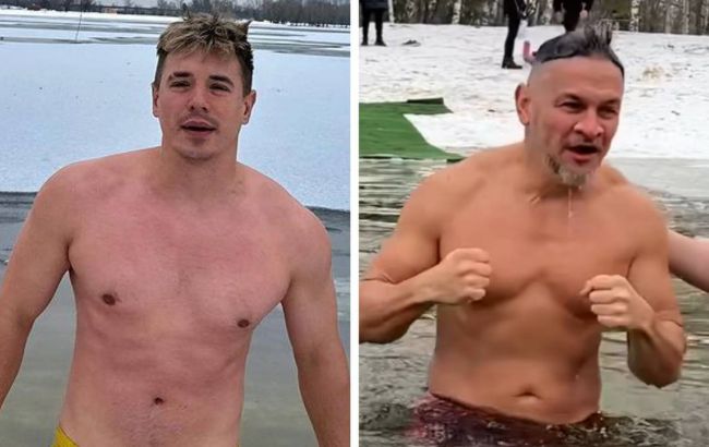 В ополонку з головою: як українські зірки відсвяткували Водохреще (фото)