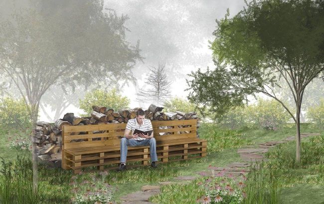 Для ветеранів у Києві хочуть облаштувати терапевтичний сад у скандинавському стилі: фото